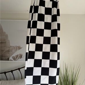 ASOS Checkered Black and White Women's Skirt